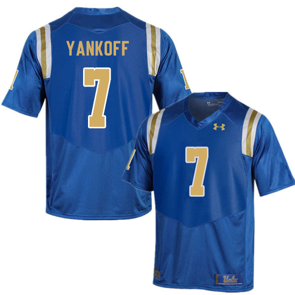 Men #7 Colson Yankoff UCLA Bruins College Football Jerseys Sale-Blue